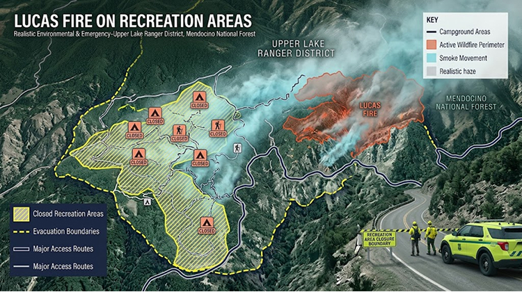 Mendocino National Forest Has Closed Recreation Areas