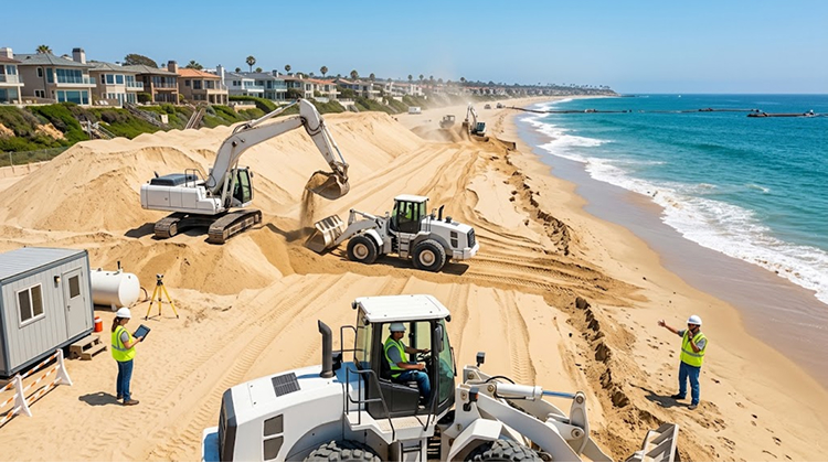 Newport Beach Is Bringing In 200,000 Cubic Yards Of Sand