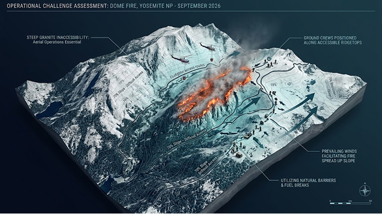 Steep Wilderness Terrain Is Complicating Fire Suppression