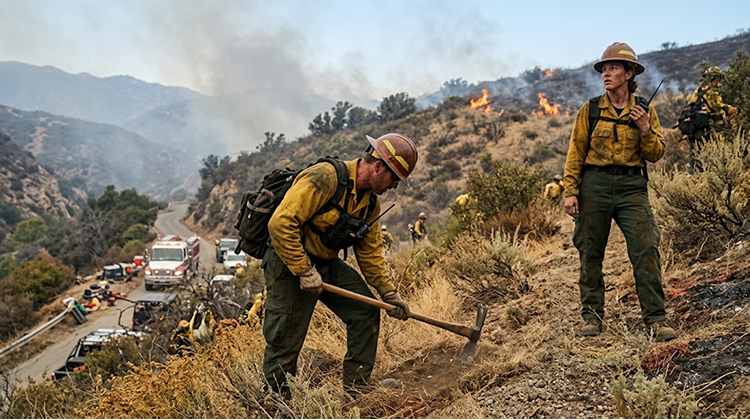 Bryson Fire Spreads Across The Santa Monica Mountains